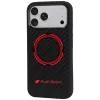 Audi RSQ Carbon Fiber Sport Red Circle MagSafe puzdro pre iPhone 18 Pro Max / 17 Pro Max, čierna