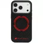 Audi RSQ Carbon Fiber Sport Red Circle MagSafe kryt pre iPhone 18 Pro / 17 Pro, čierna