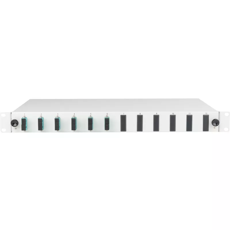 EFB Elektronik výsuvná spájacia krabica SC 50/125 µm OM3, 12 pigtailov, 6 spojok