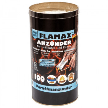 Flamax parafínové zapaľovacie kocky v papierovom obale, 100 ks