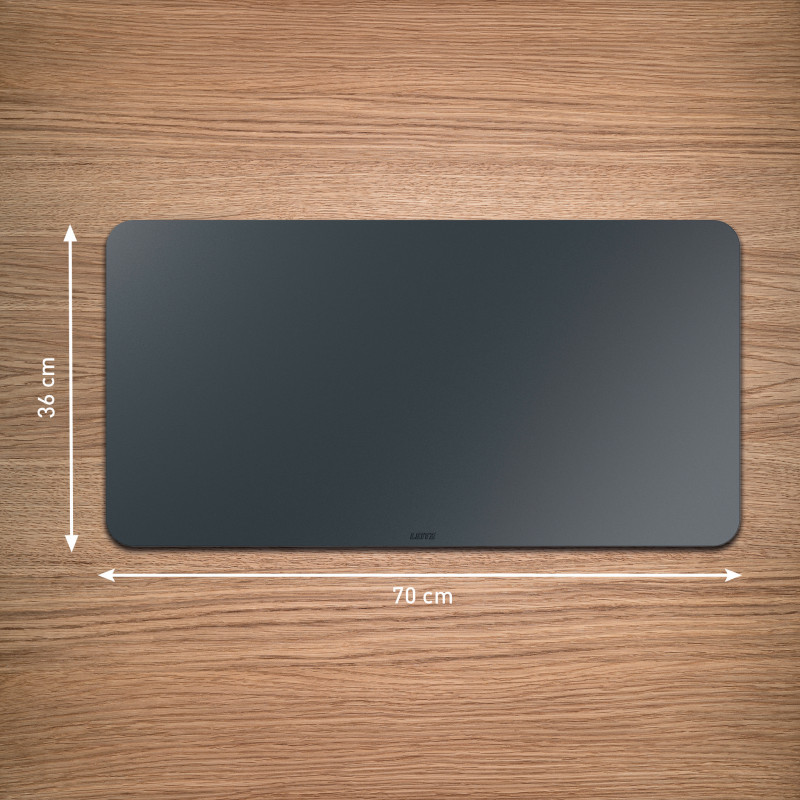 Leitz podložka na stôl, 700 x 360 mm, recyklovaná koža, hladká, tmavosivá (5385-00-89)