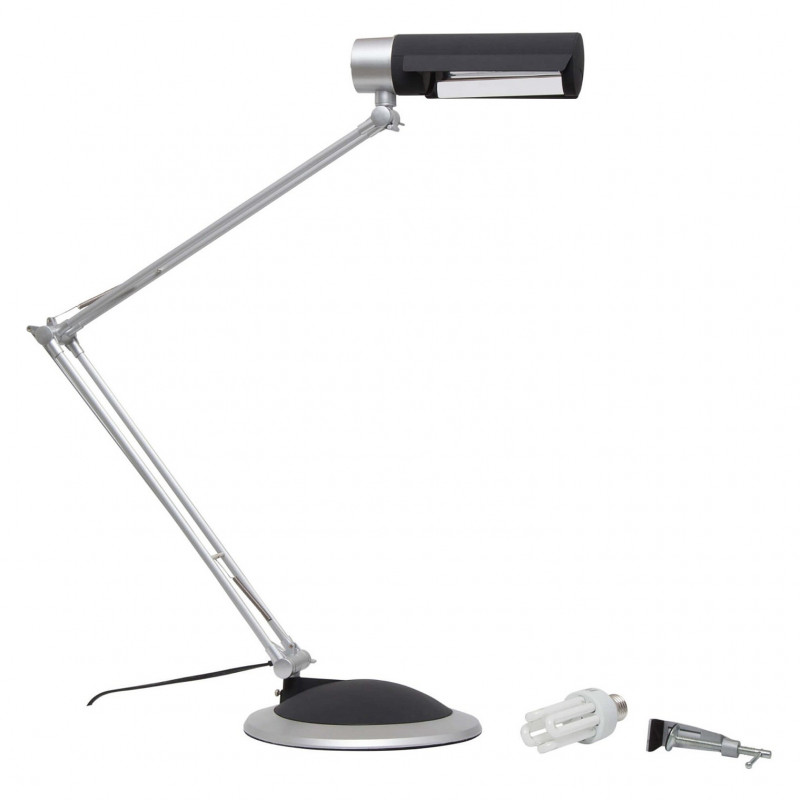 MAUL MAULoffice LED stolná lampa, 9,5 W, strieborná