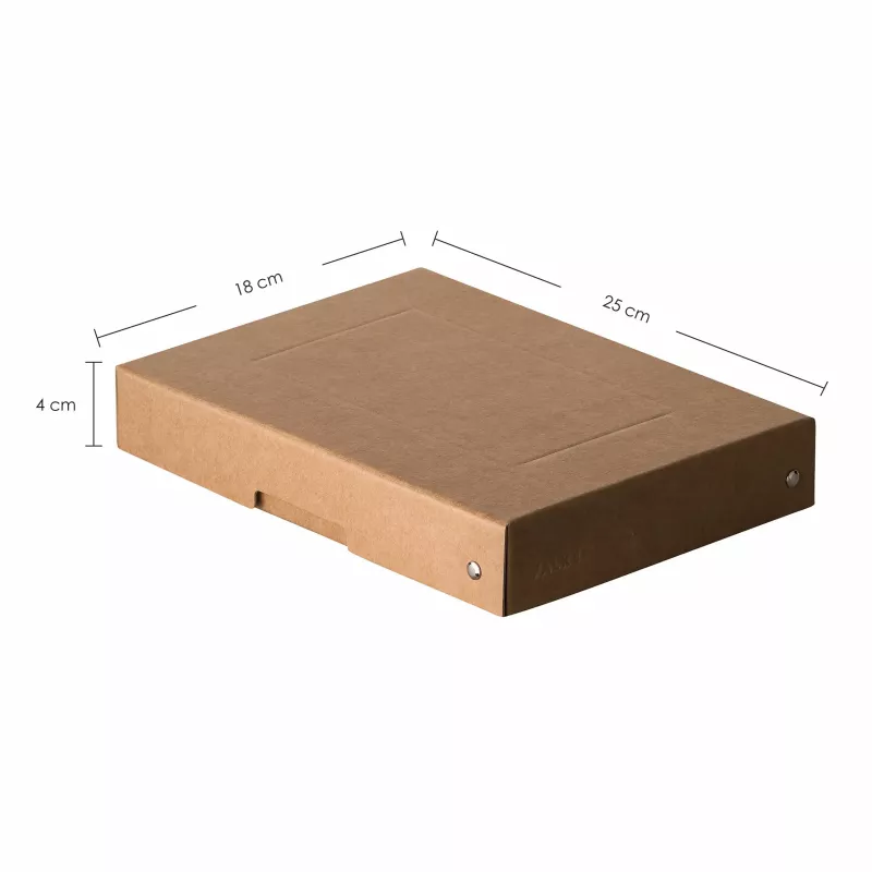 FALKEN PURE škatuľa na ukladanie 500 listov, 18 x 25 x 4 cm, hnedá