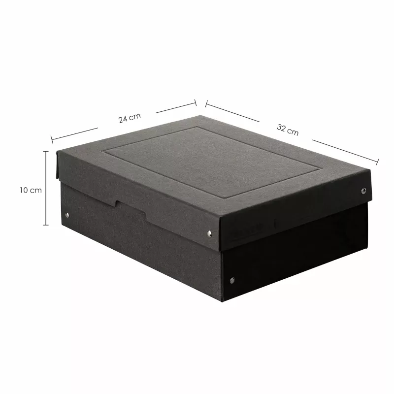 FALKEN PURE úložná krabica 7,0 l čierna 24,0 x 32,0 x 10,0 cm