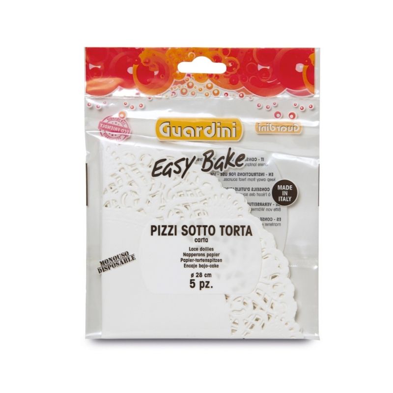 Guardini Easy Bake dekoratívne papierové podložky Ø 28 cm, 5 ks