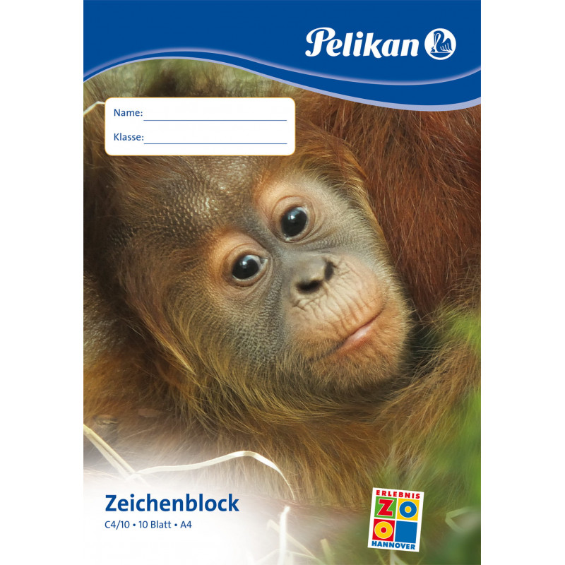 Pelikan C4/10 kresliaci blok A4, 100 g/m², 10 listov, bez chlóru, biela
