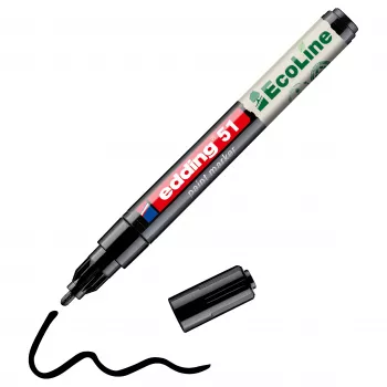 Edding 51 EcoLine 4-51-001 lakový marker čierna 1 mm, 2 mm