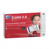 Oxford Flash kartičky, 80 listov, kockovanané, biele