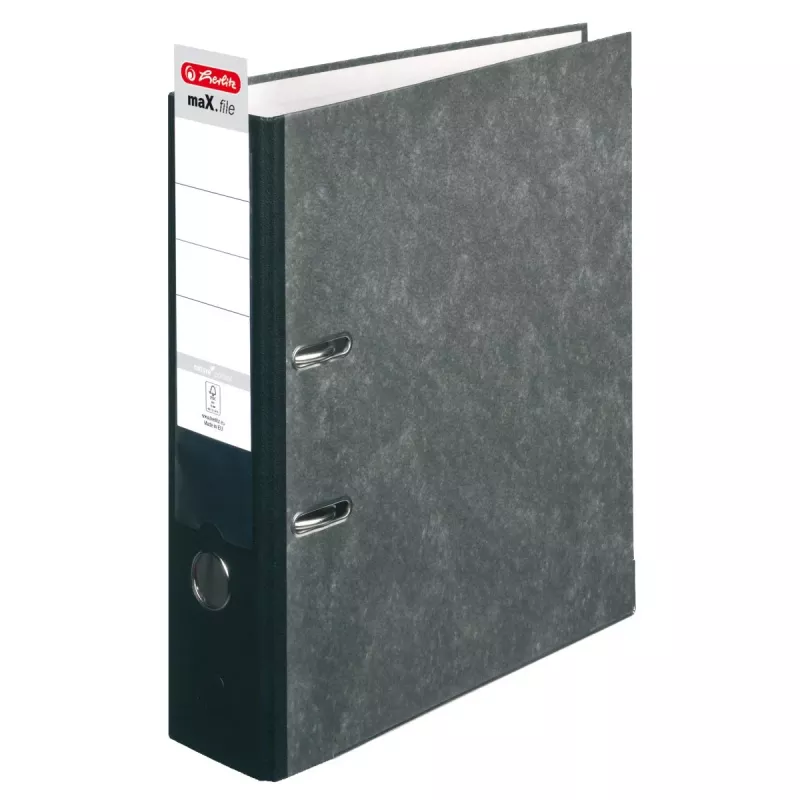 Herlitz zakladač maX.file nature pock A4, 8 cm, mramorový poťah