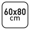 herlitz magnetická tabuľa 60 x 80 cm, bielo lakovaná oceľ, rám zo strieborného dreva