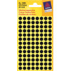 Avery Zweckform značkovacie bodky 3009, čierne, Ø 8 mm, 416 ks