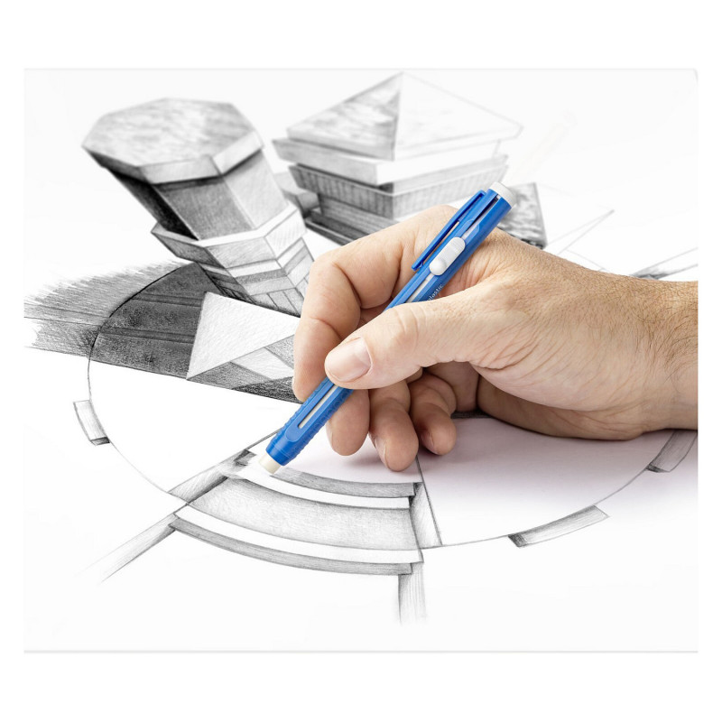 STAEDTLER Mars plastic 528 50 guma na gumovanie, doplniteľná, modrá