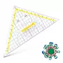 ARISTO geometrické trojuholníkové pravítko s rukoväťou, 25,0 cm