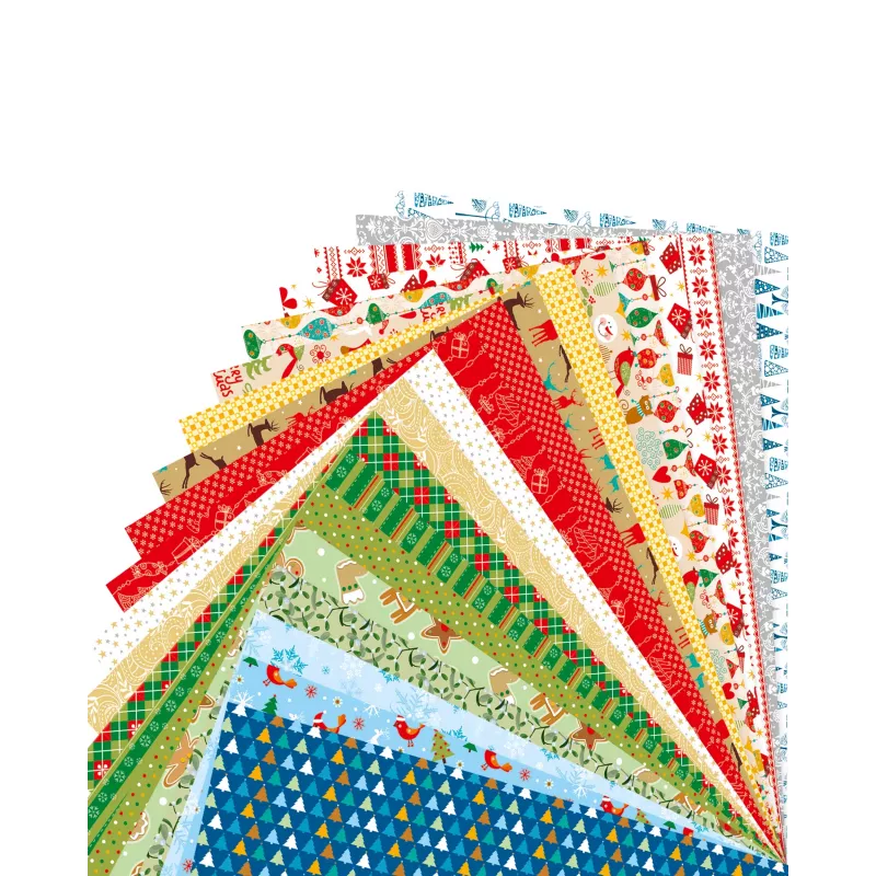 folia blok s motívmi Vianoce, 270 g/m², farebný sortiment