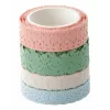 folia Washi Deco Tape set, 4 x 5 m, pastelová