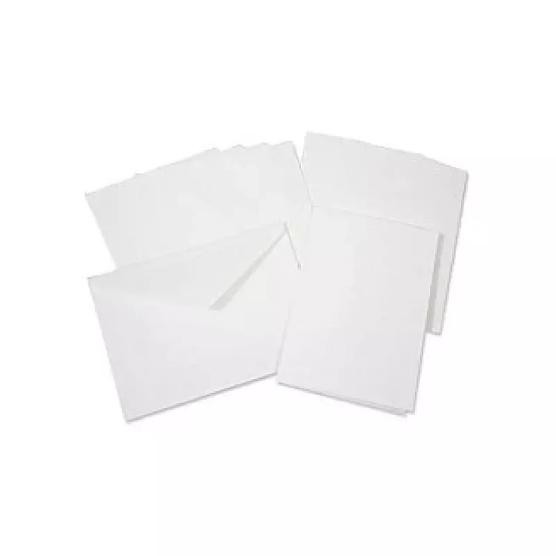 folia skladacie karty, 5 kariet, biele