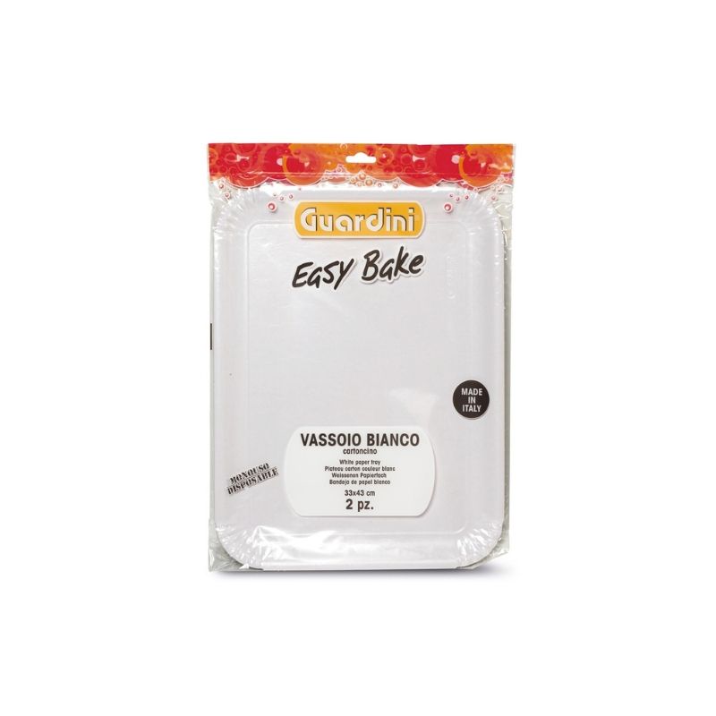 Guardini papierové tácky biele sada 2 ks Easy Bake 28 x 42 cm