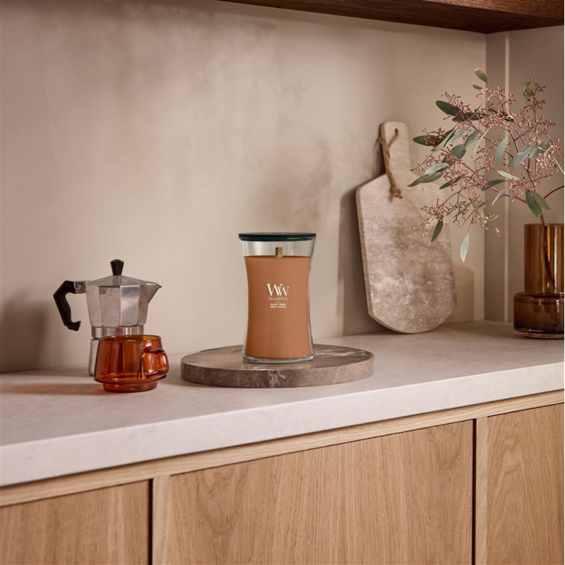 WoodWick Radiant Amber sviečka, stredná