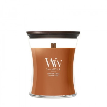 WoodWick Saffron Smoke sviečka, stredná