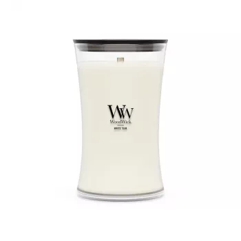 WoodWick White Teak sviečka, veľká, 610 g