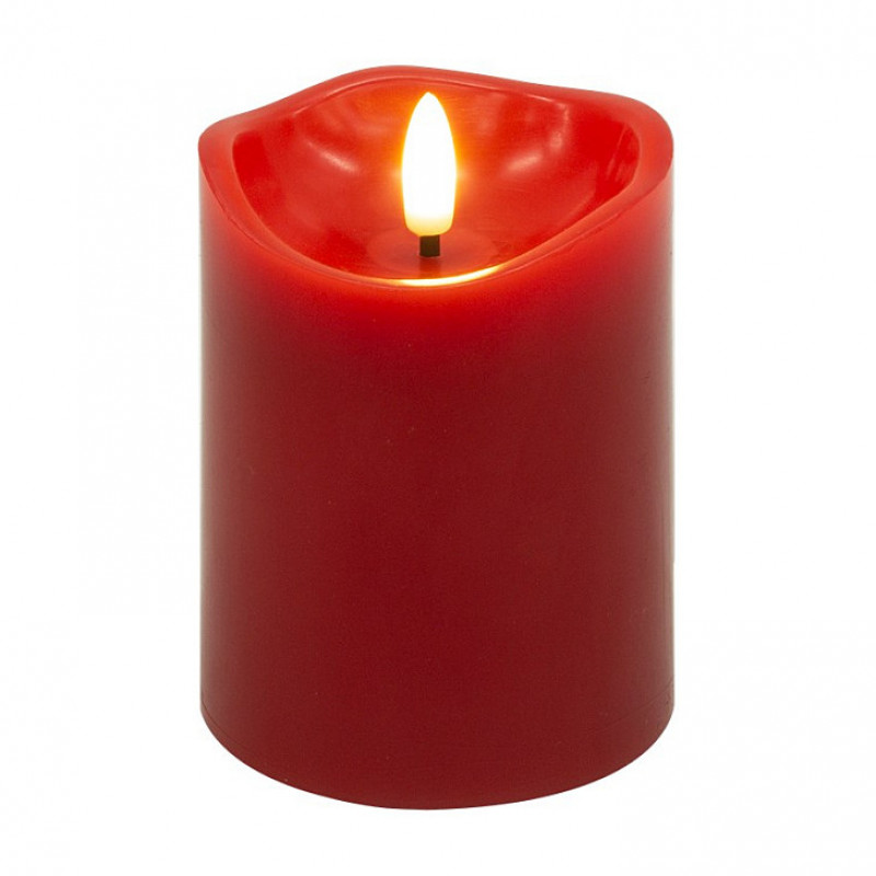 Goobay LED voskové sviečky, 10 cm, červená