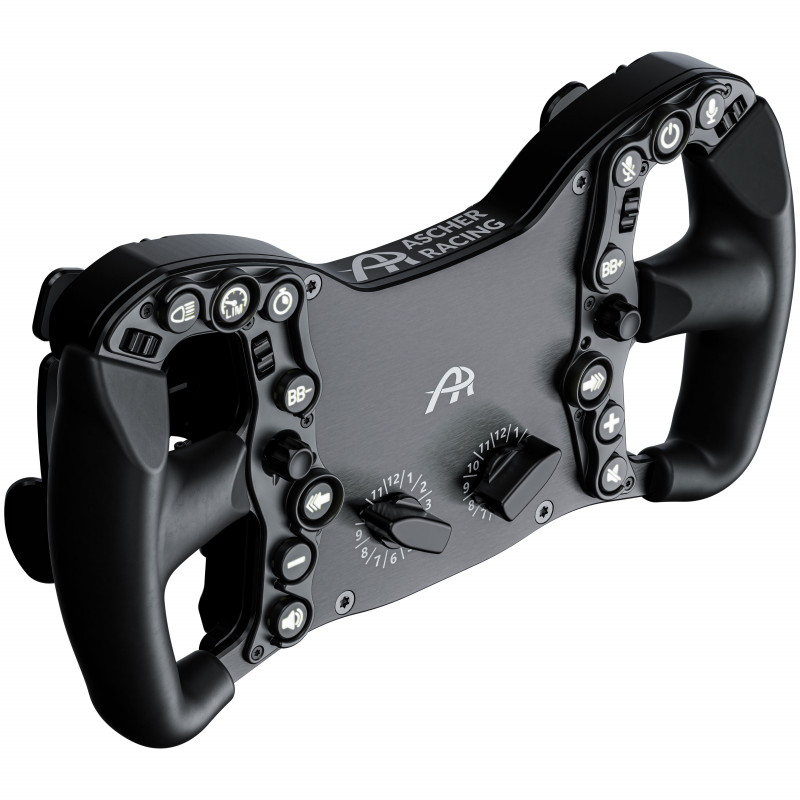 Ascher Racing Pro-USB Black Edition volant pre sim racing