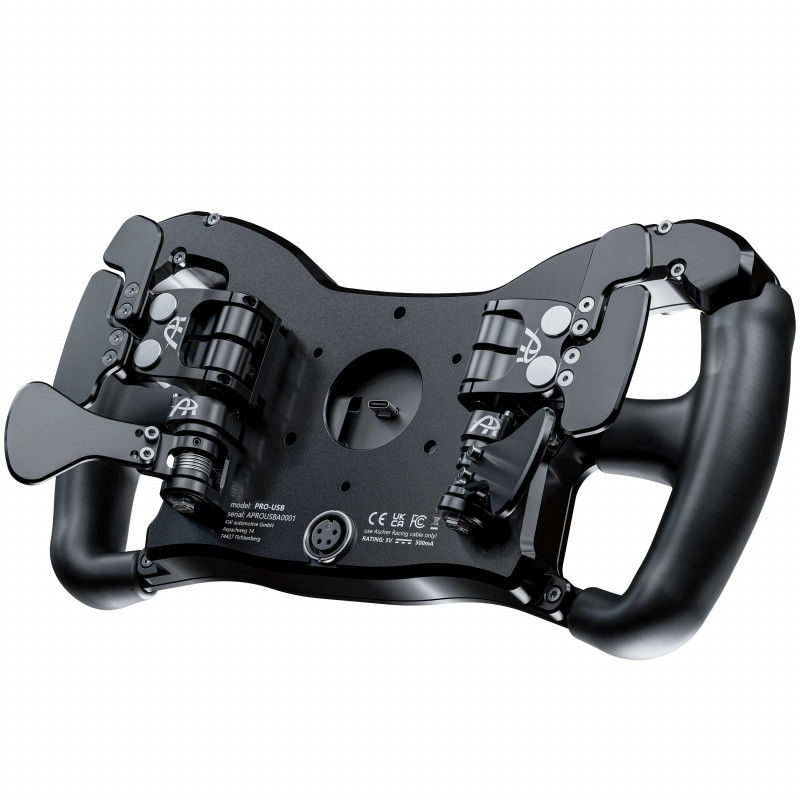 Ascher Racing Pro-USB Black Edition volant pre sim racing