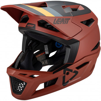 Leatt MTB Gravity 4.0 V25 celoprstevná cyklistická prilba, Lava, M