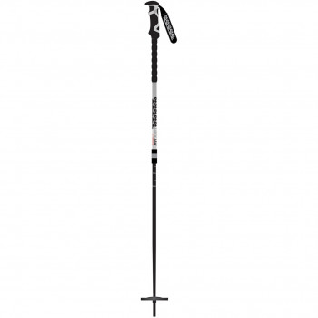 K2 LOCKJAW ALU-EVA lyžiarske palice, strieborná, 105-145 cm