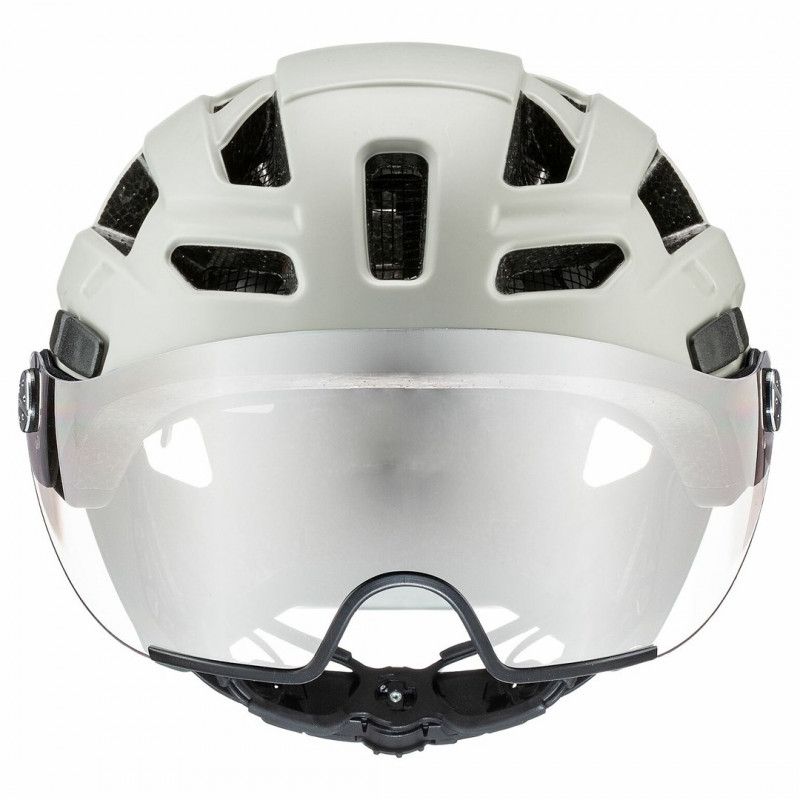 UVEX Finale Visor cyklistická prilba, biela/sand, 52-57