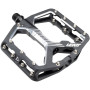 Leatt AllMtn 6.0 ploché bicyklové pedále, úzka platforma 114x100 mm, čierna