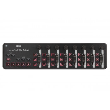 Korg nanoKONTROL2 USB-MIDI kontrolér, čierny