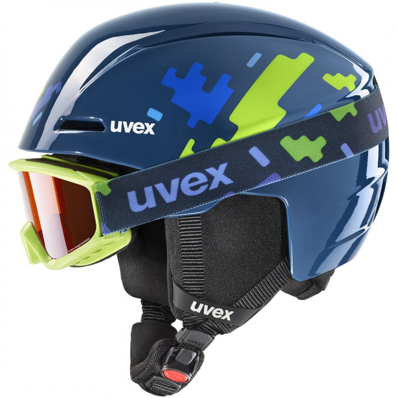 UVEX Viti set detská lyžiarska prilba, modrá, 46-50 (56/S/317/11)