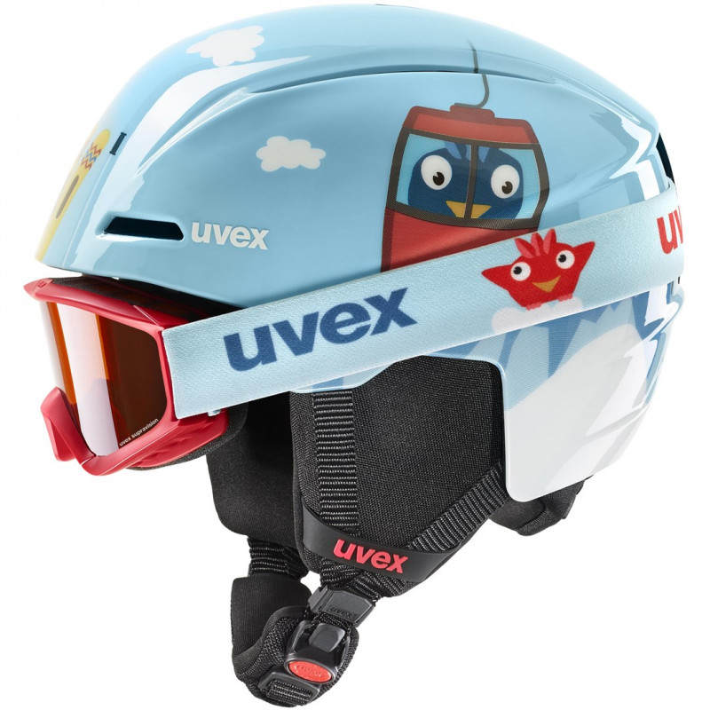 UVEX Viti set detská lyžiarska prilba, modrá, 46-50 (56/S/317/10)