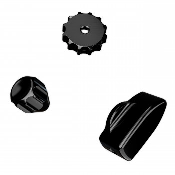 Ascher Racing Knob Kit Pro pre volanty na sim racing, Stealth Black