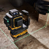 DeWalt DCLE34031D1-QW 3x360° krížový líniový laser, zelený, 40 m, 18 V, 2 Ah akumulátor, kufrík TSTAK