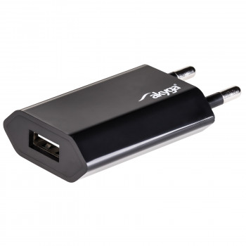 Nástenná nabíjačka Akyga AK-CH-03BK 5W USB-A 5V / 1A čierna