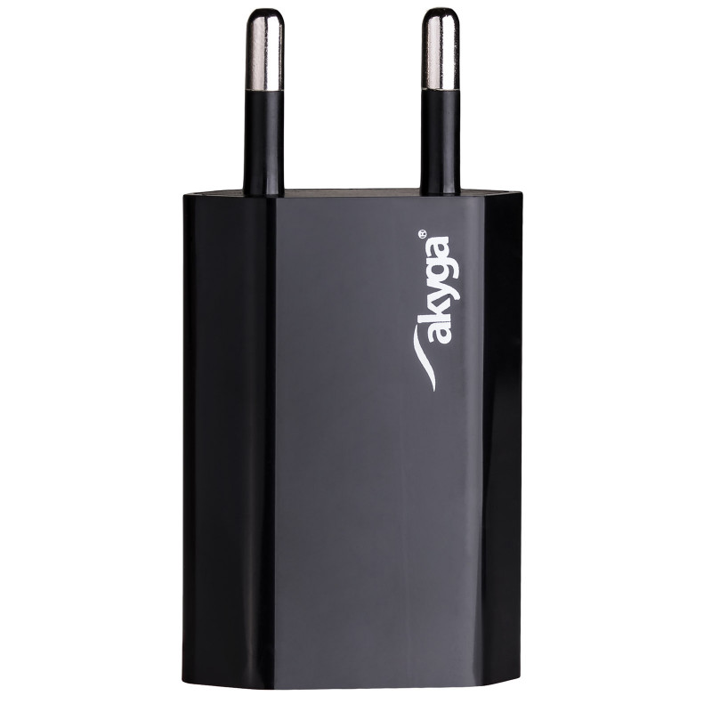 Nástenná nabíjačka Akyga AK-CH-03BK 5W USB-A 5V / 1A čierna