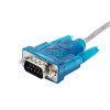 Akyga AK-CO-02 konvertorový kábel USB-A konektor samec na RS-232 DB9 konektor samec, 1 m, biely