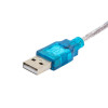 Akyga AK-CO-02 konvertorový kábel USB-A konektor samec na RS-232 DB9 konektor samec, 1 m, biely