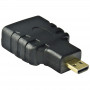 Akyga AK-AD-10 adaptér HDMI konektor samica na Micro-HDMI konektor samec, čierny