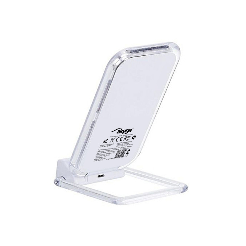 Indukčná nabíjačka QI Akyga AK-QI-03 5V max 1.5A 2 x USB 2.0