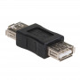 Akyga AK-AD-06 USB-A adaptér konektor samica na konektor samica, USB 2.0, čierny