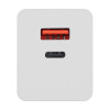 Nástenná nabíjačka Akyga AK-CH-20 100W USB-C USB-A PD GaN 5-20V / 1.5-5A biela