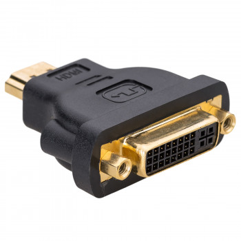 Akyga AK-AD-02 adaptér DVI-I 24+5 konektor samica na HDMI konektor samec, čierny