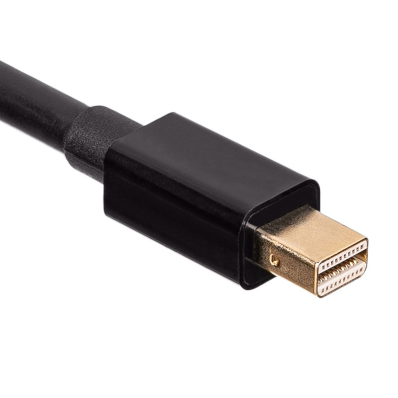 Akyga AK-AV-15 DisplayPort (konektor samec) na Mini DisplayPort (konektor samec) kábel, 1,8 m, čierny