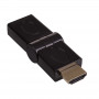 Akyga AK-AD-40 HDMI (M) na HDMI (F) 180° otočný uhlový adaptér, čierna