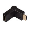 Akyga AK-AD-40 HDMI (M) na HDMI (F) 180° otočný uhlový adaptér, čierna