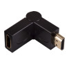 Akyga AK-AD-40 HDMI (M) na HDMI (F) 180° otočný uhlový adaptér, čierna