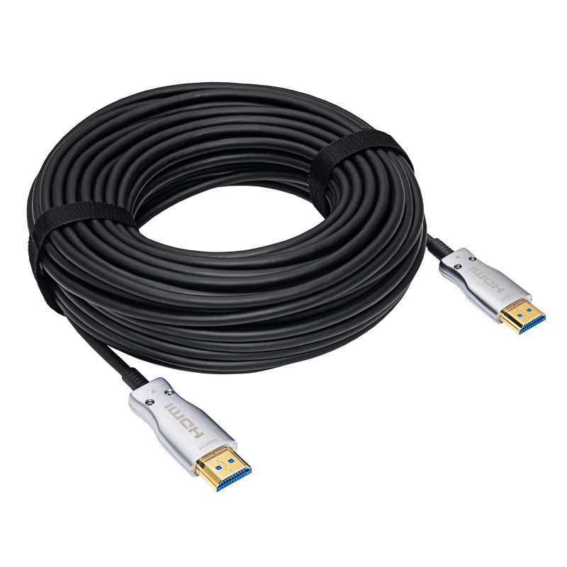 Akyga AK-HD-200L HDMI 2.1 aktívny optický kábel (AOC), 48 Gbps, 8K@60Hz, 4K@120Hz, 20 m, čierna